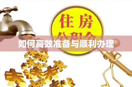 丰顺如何高效准备与顺利办理