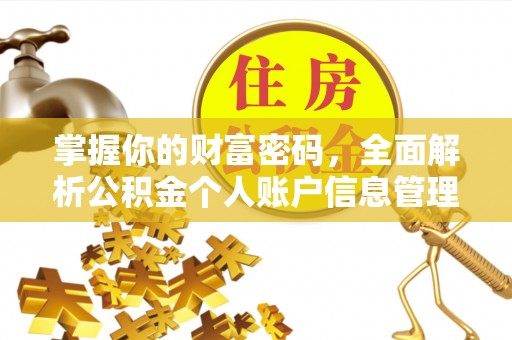 丰顺掌握你的财富密码，全面解析公积金个人账户信息管理