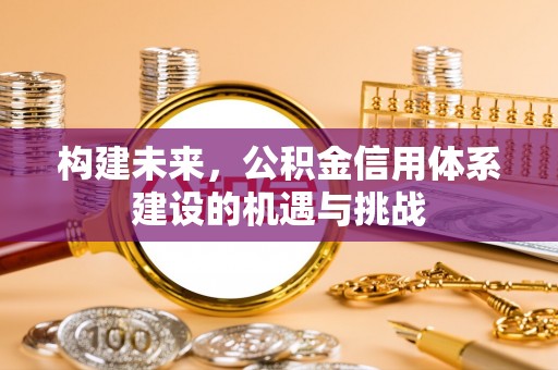 丰顺构建未来，公积金信用体系建设的机遇与挑战